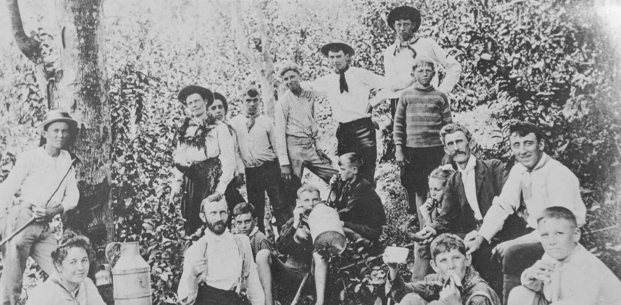 1903 First tent camping in Wahiawa with Youth leaders and boys.