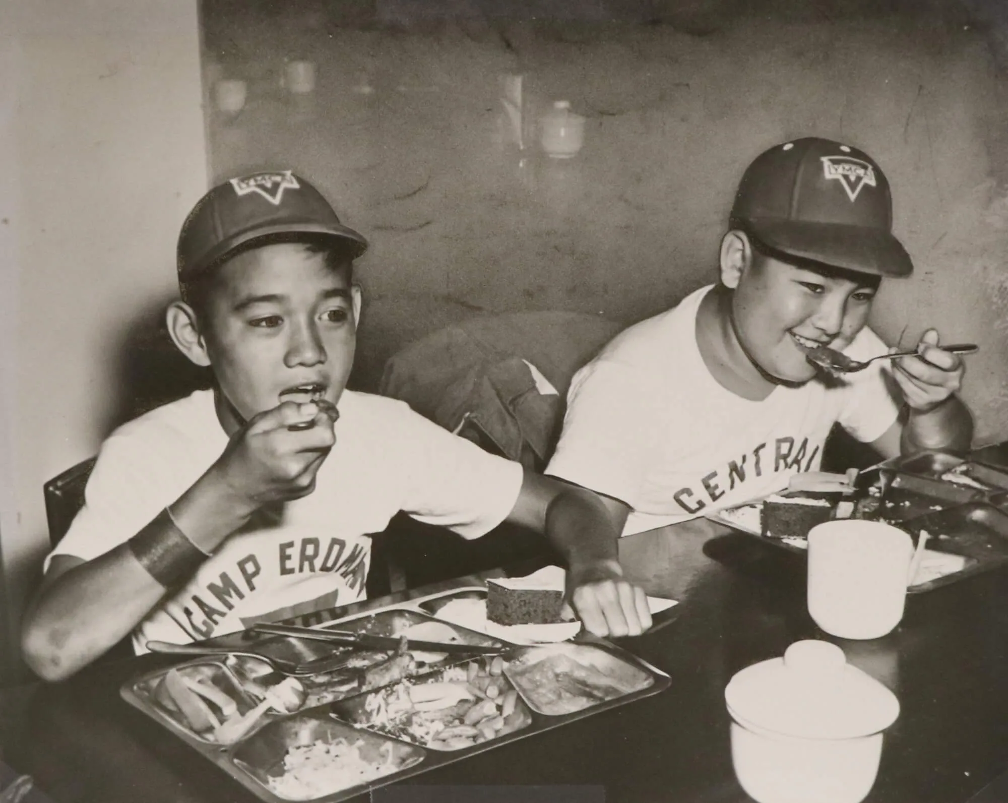 Campers David Kaouiki and Fred Fukuroda